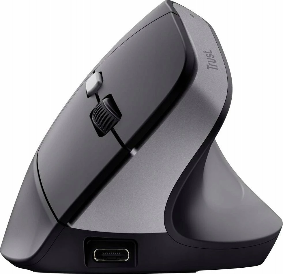 Maus ergonomik vertikal Trust Bayo II 25145, 2400 DPI, wireless, i zi