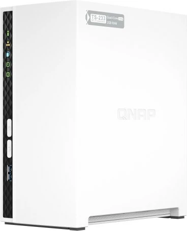 NAS QNAP TS-233, Mini Tower, Cortex-A55, Bardhë