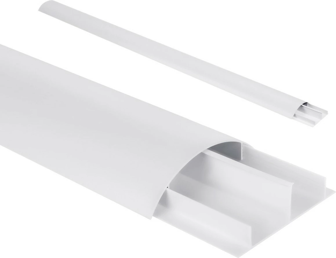 Listelë alumini për mbulimin e kabllove Maclean MC-814 W, 75cm, e bardhë