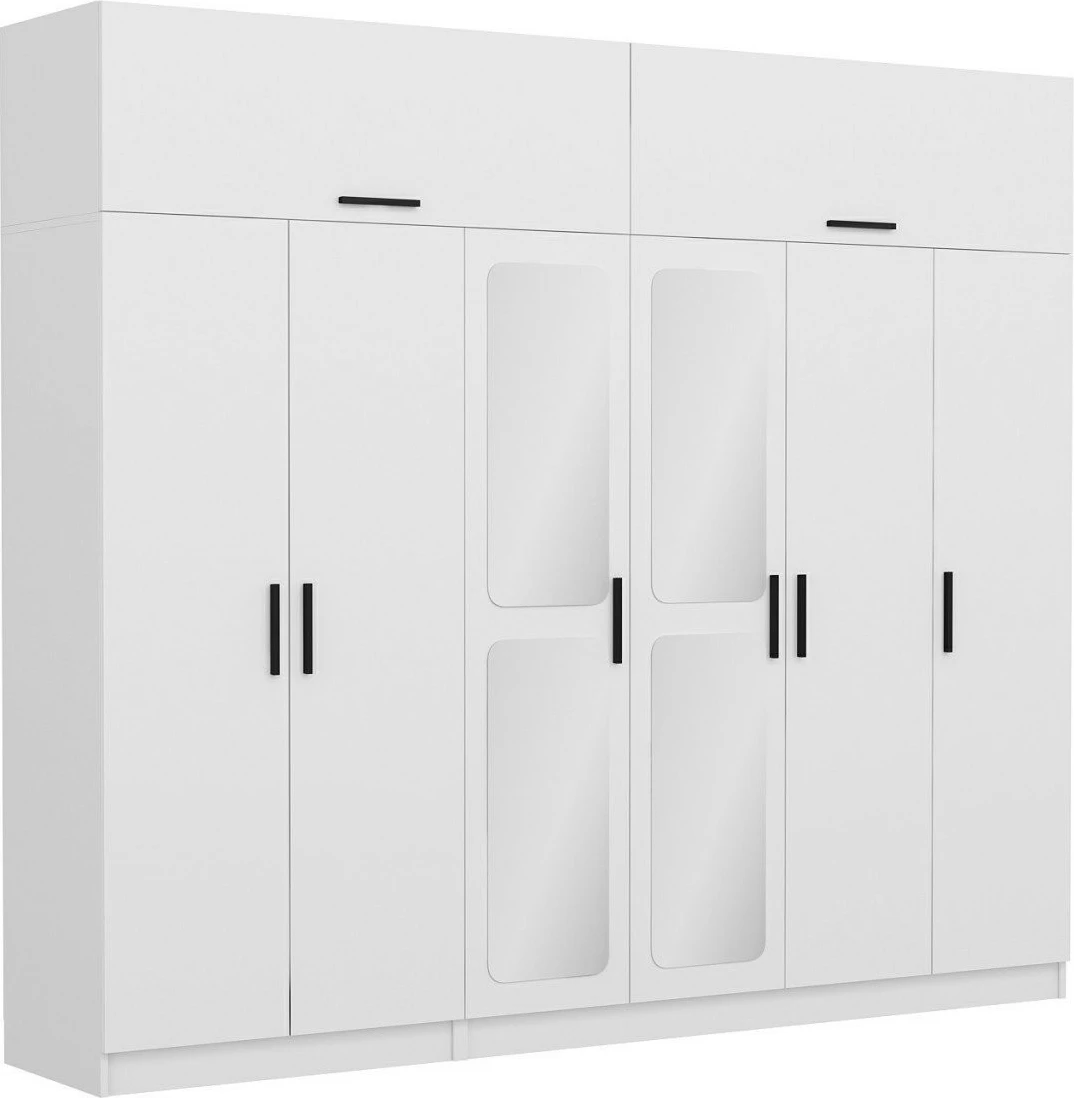 Dollap rrobash Skye Decor, ngjyrë e bardhë, Kale - 3097