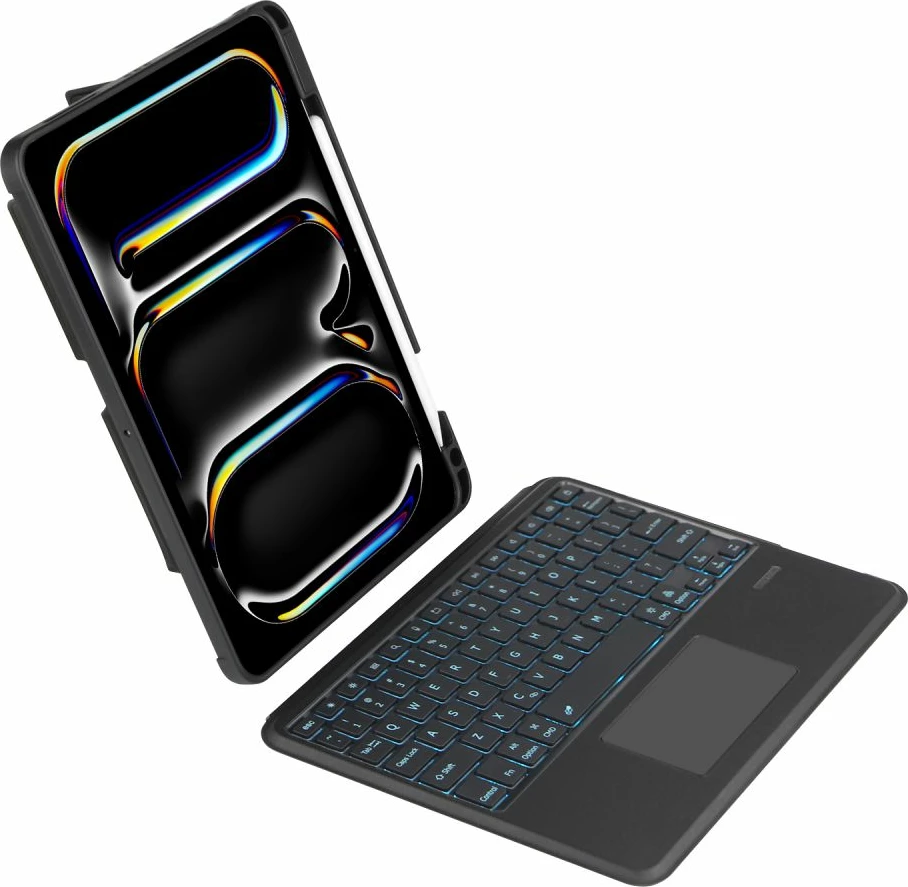 Mbështjellës me tastierë Tech-Protect SC Mag Pen për iPad Pro 11" (5th gen, 2024), i zi, me vend për stilolaps