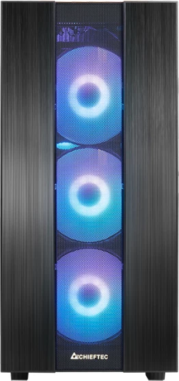 Kasë CHIEFTEC HUNTER 2 GS-02B-OP Midi Tower ATX, A-RGB, USB Type-C, e zezë