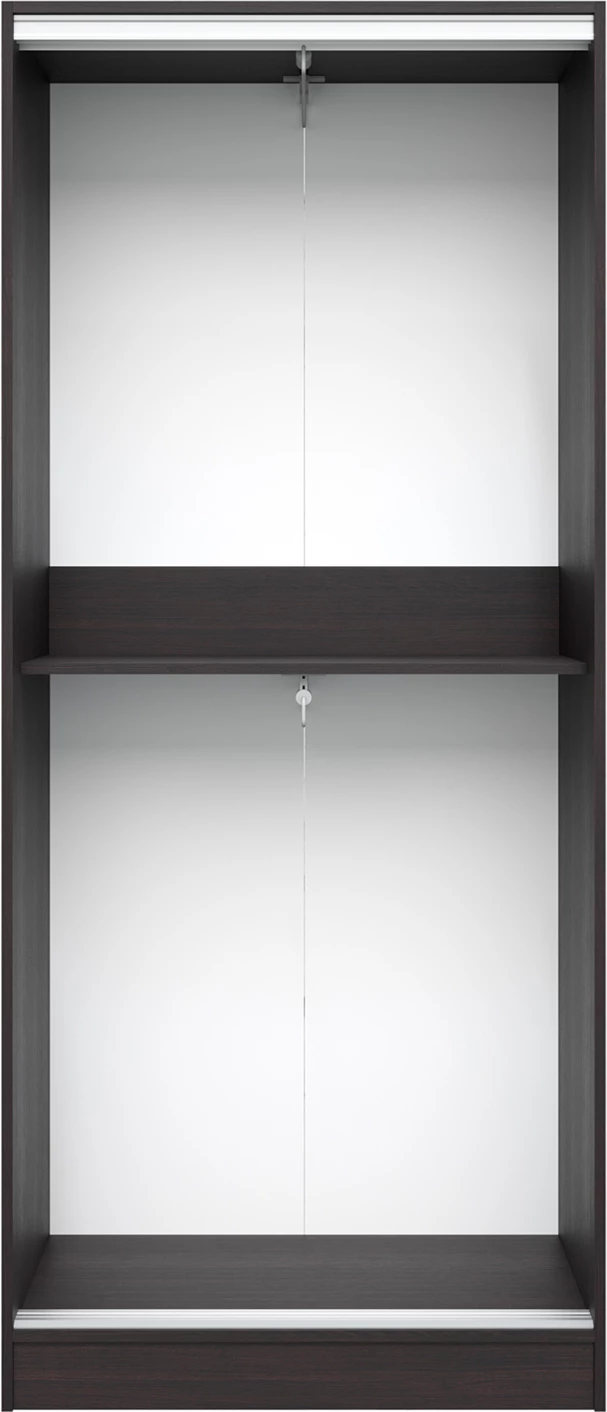 Dollap me dy dyer rrëshqitëse, ngjyrë wenge, FH2436.02, 90x45x210 cm