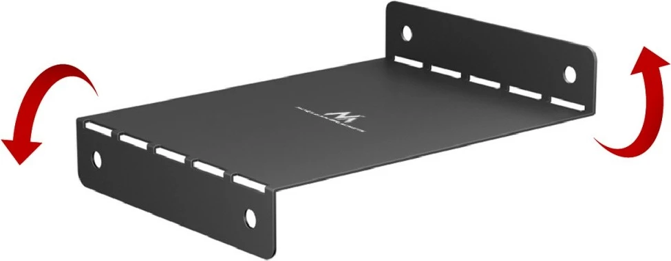 Organizues kabllosh Maclean MC-107 B, kompakt, nën tavolinë, i zi