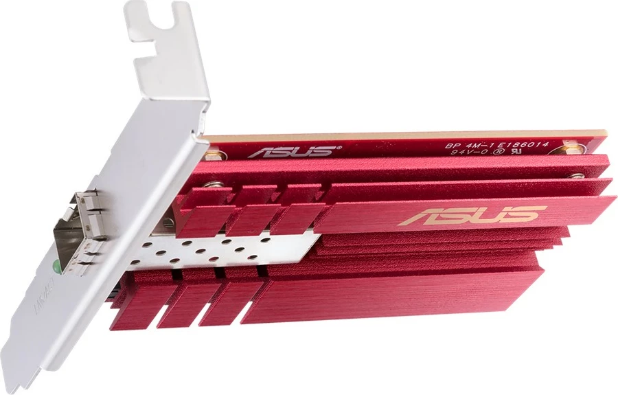 Kartë rrjeti ASUS XG-C100F, PCI Express, 10Gbps, Fiber, e kuqe