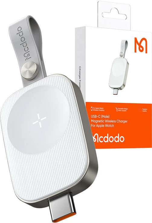 Karikues wireless Mcdodo CH-4992 për Apple Watch, USB-C, i bardhë