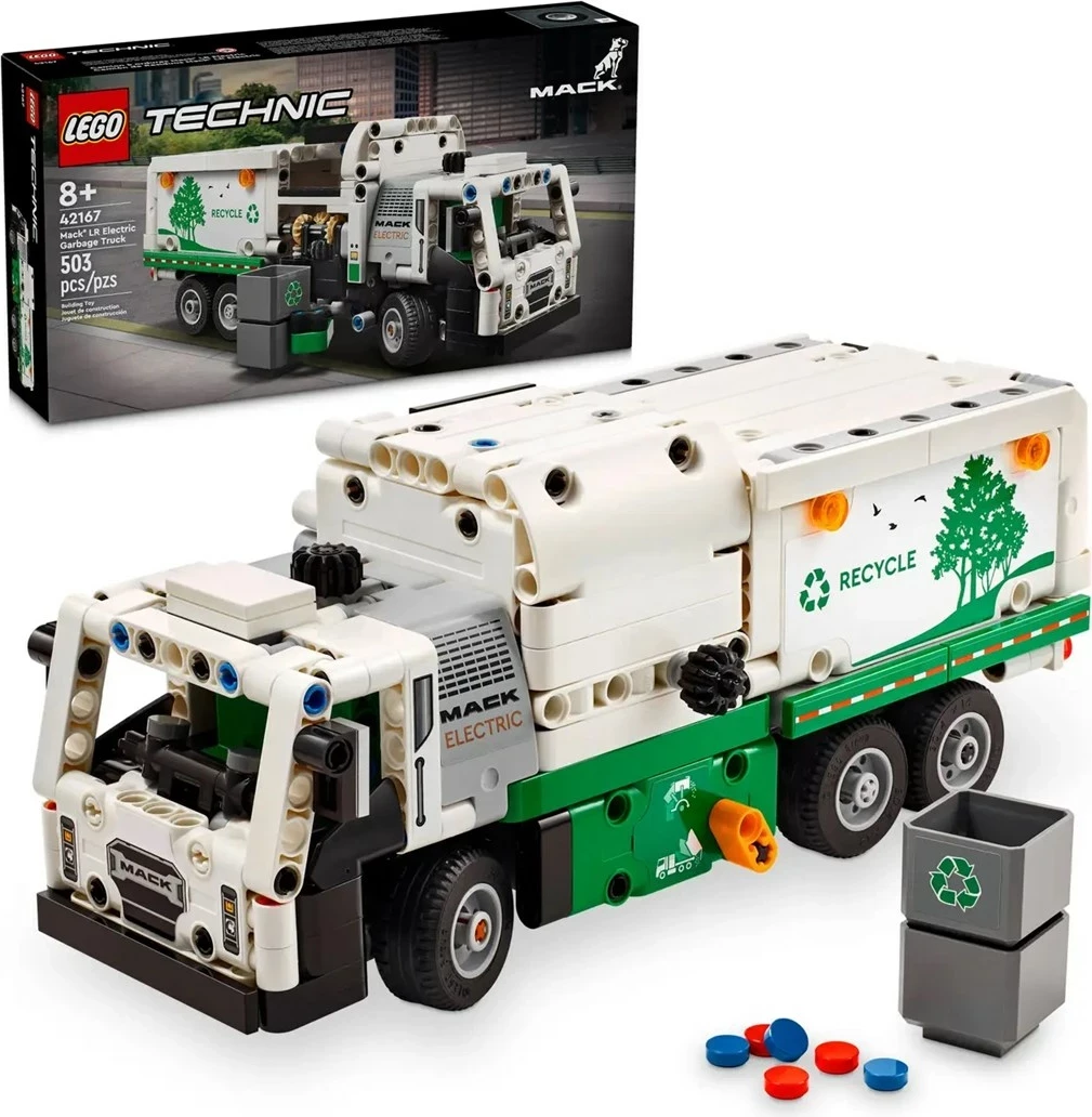 Set Lego Technic 42167 MACK LR Electric Garbage Truck