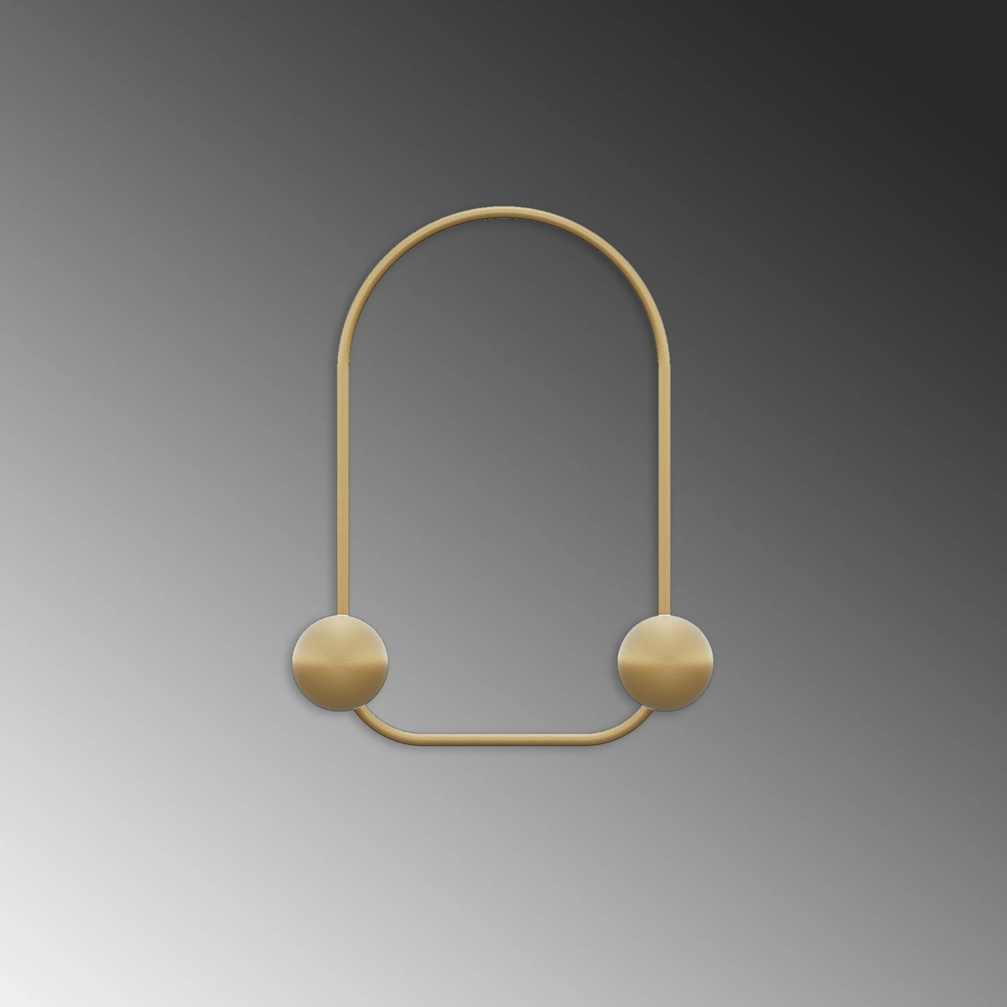 Varëse muri prej metali, Wallity, model bretkose, ngjyrë ari