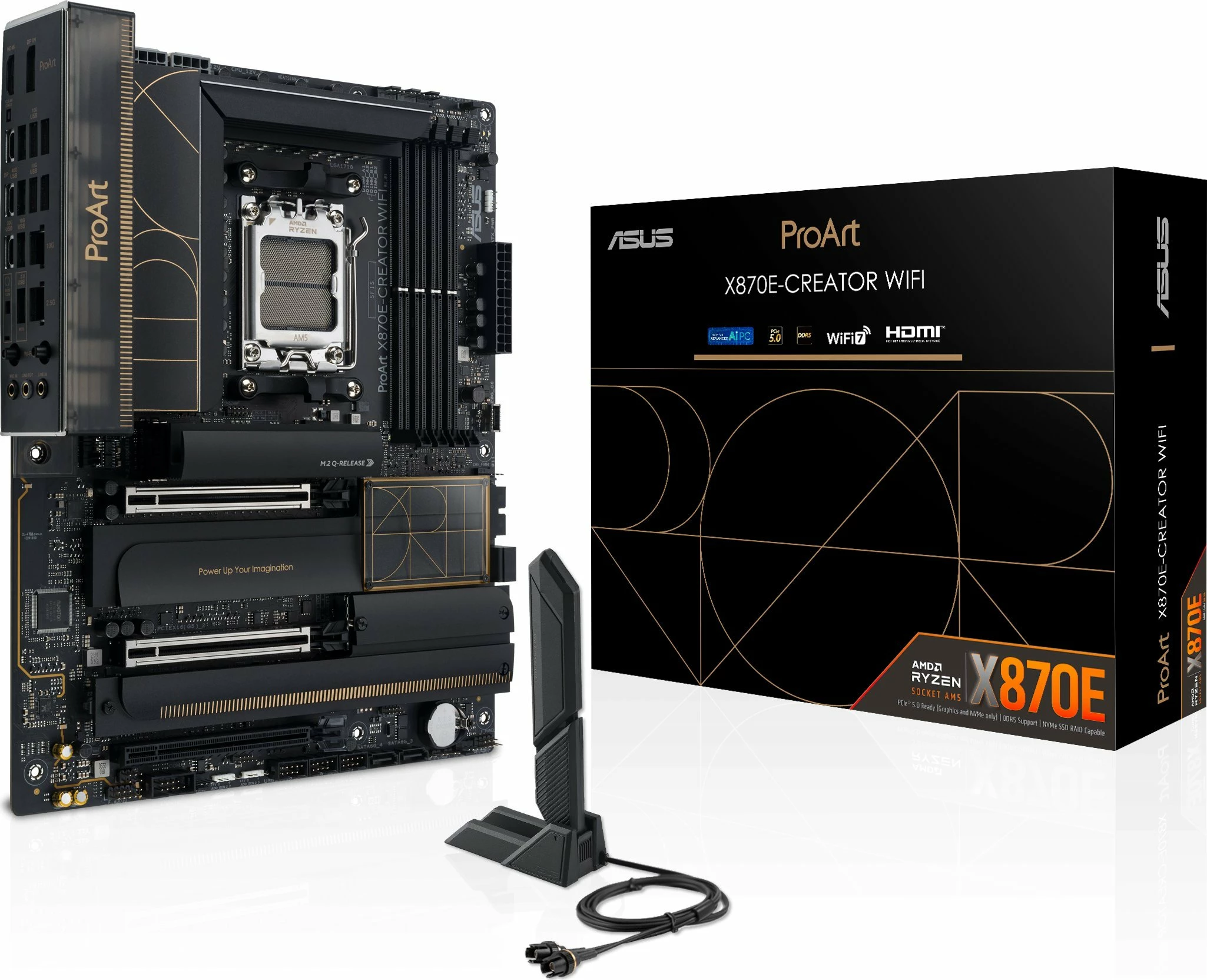 Pllakë amë Asus ProArt X870E-CREATOR WIFI, ATX, DDR5, Wi‑Fi 7, Bluetooth 5.4