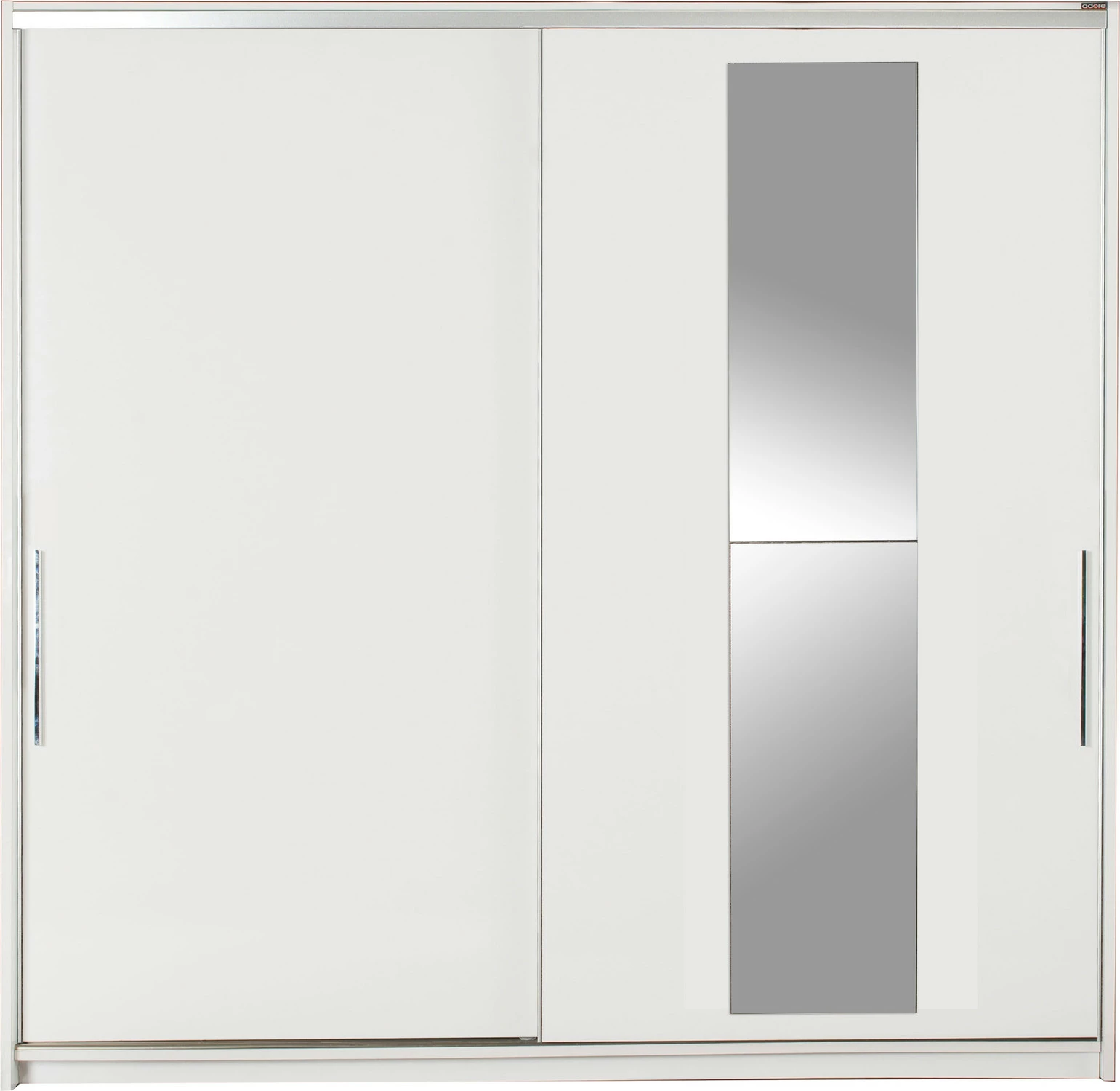 Dollap Hanah Home, Swd-720-Bb-3, ngjyrë e bardhë, me derë pasqyre, 210x207x60cm