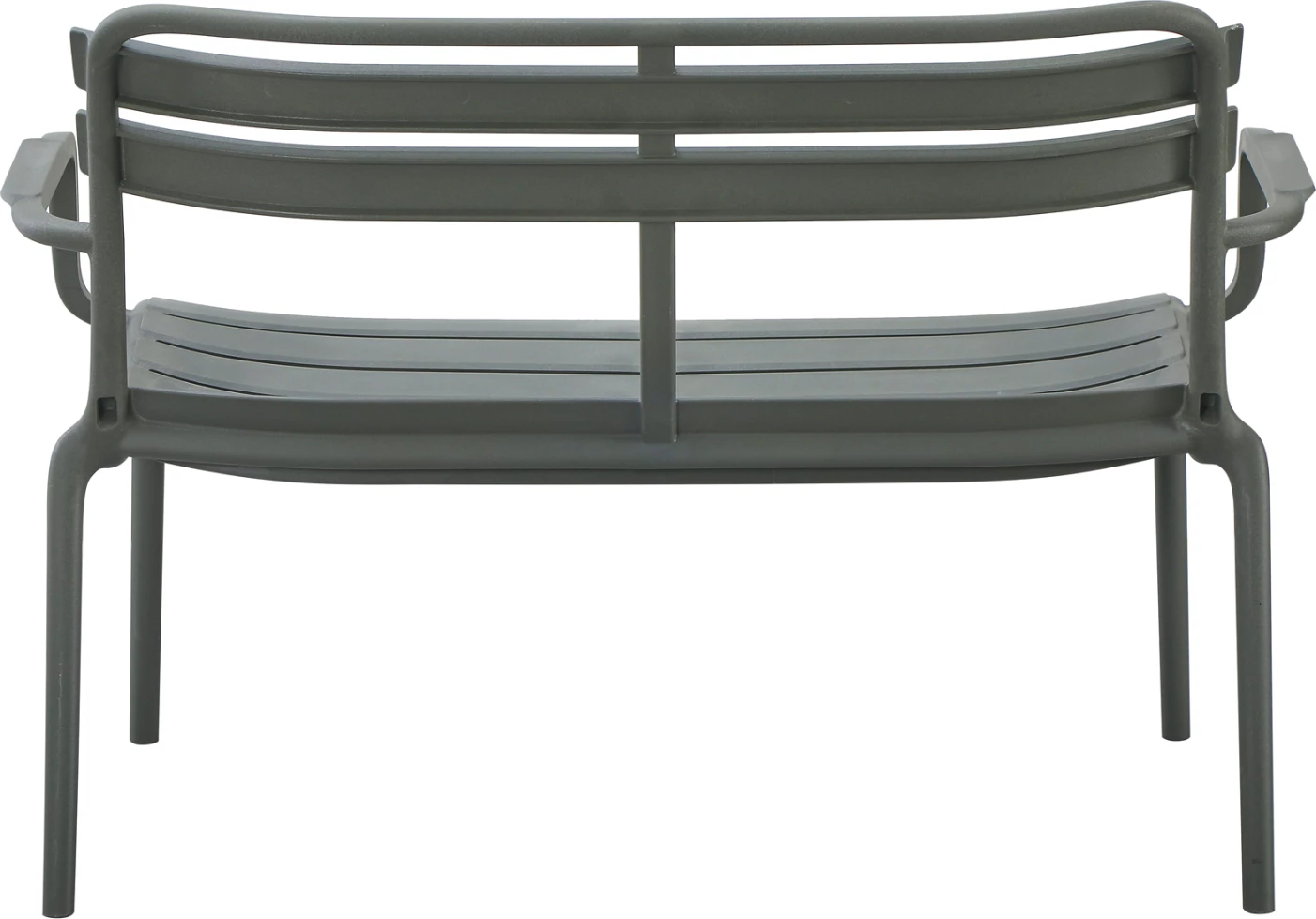 Stol dy vendësh KORVER, polipropilen, ngjyrë ulliri e errët, FH6332.05, 113x65x76cm