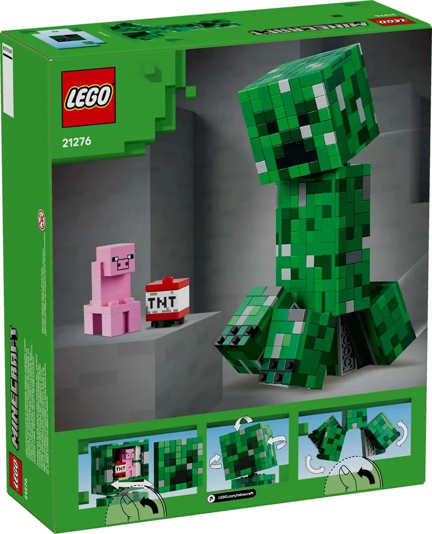 Set LEGO Minecraft Creeper 21276, 665 pjesë, për fëmijë 10+ vjeç