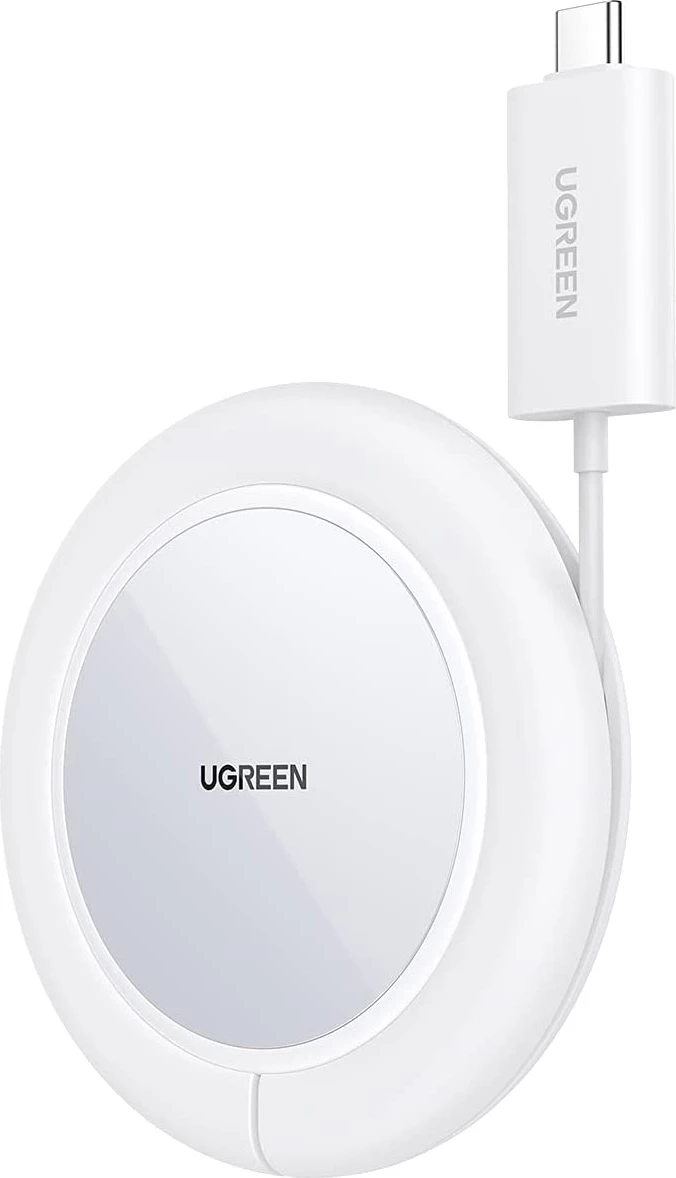 Karikues wireless Ugreen CD245 40123 me MagSafe/Qi, 15W, USB-C, Bardhë