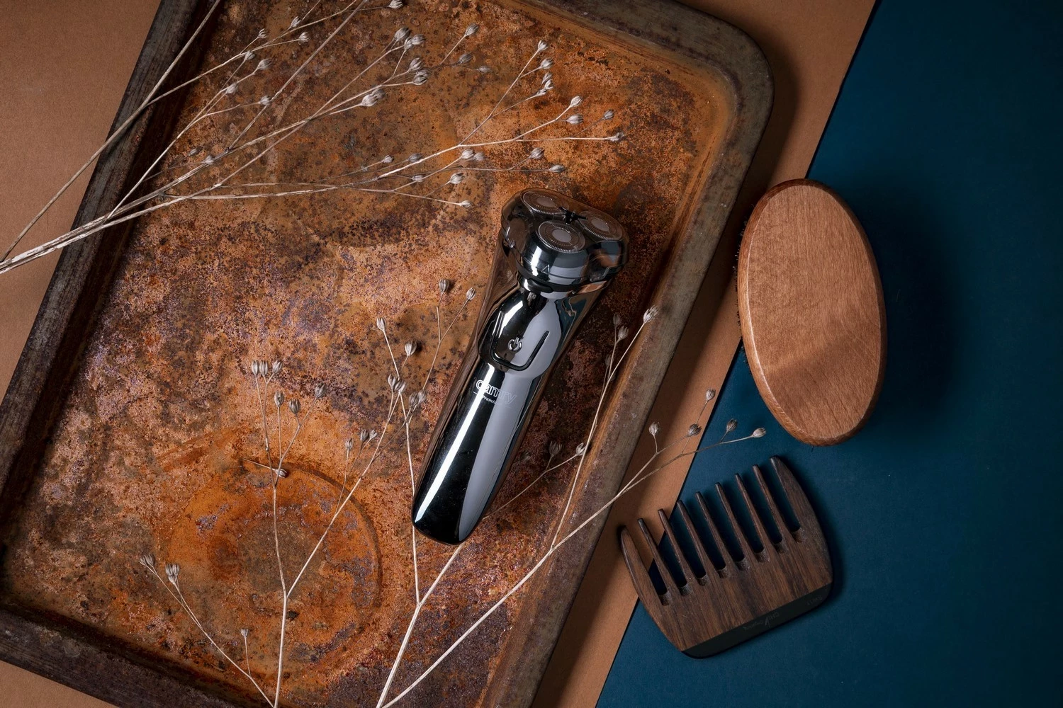 Makinë rroje Camry CR 2925, wireless dhe me kabllo, ekran LCD, IPX6, argjendtë