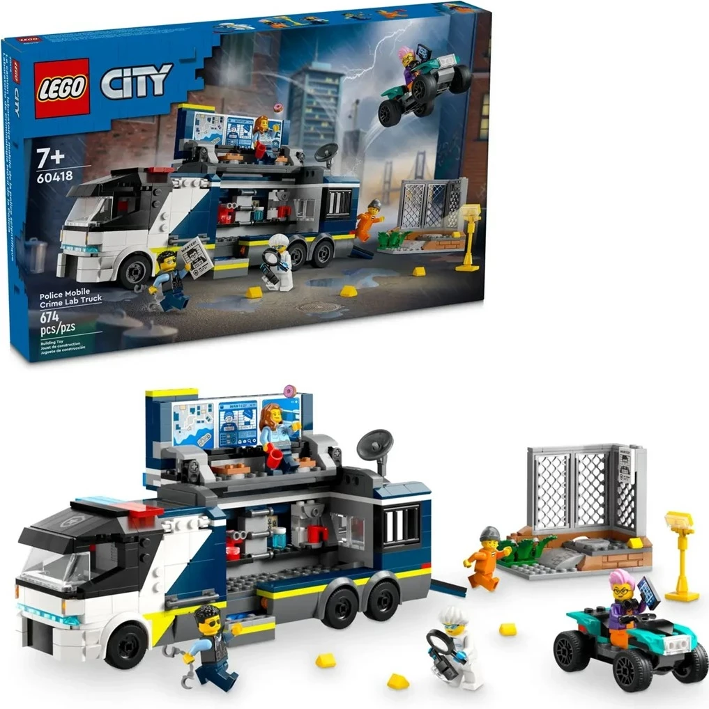 Kamion laboratori krimi mobil LEGO City 60418