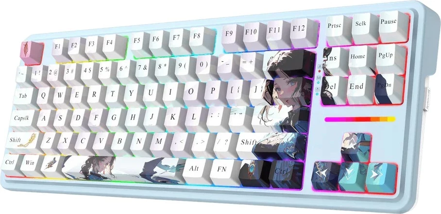 Tastierë mekanike Redragon Antonium PRO K728AK-RGB-PRO, 80%, RGB, wireless/wired, blue