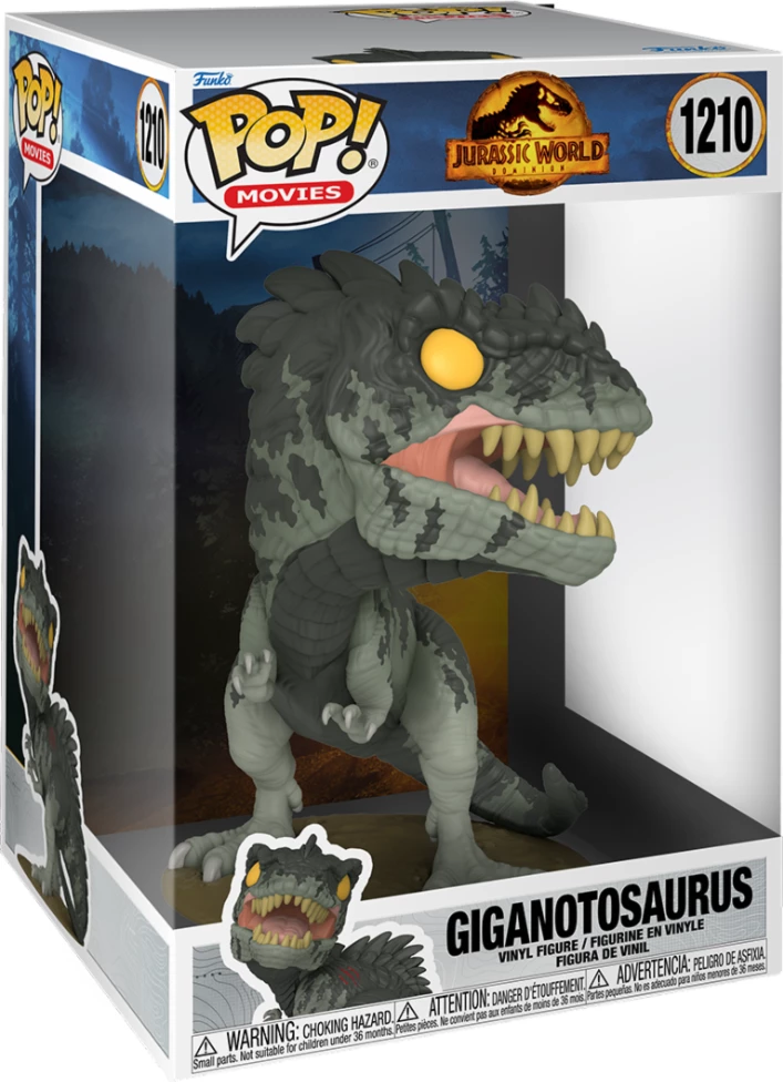 Figurinë vinyl Jumbo Funko Pop! Movies Jurassic World 3 Giganotosaurus #1210