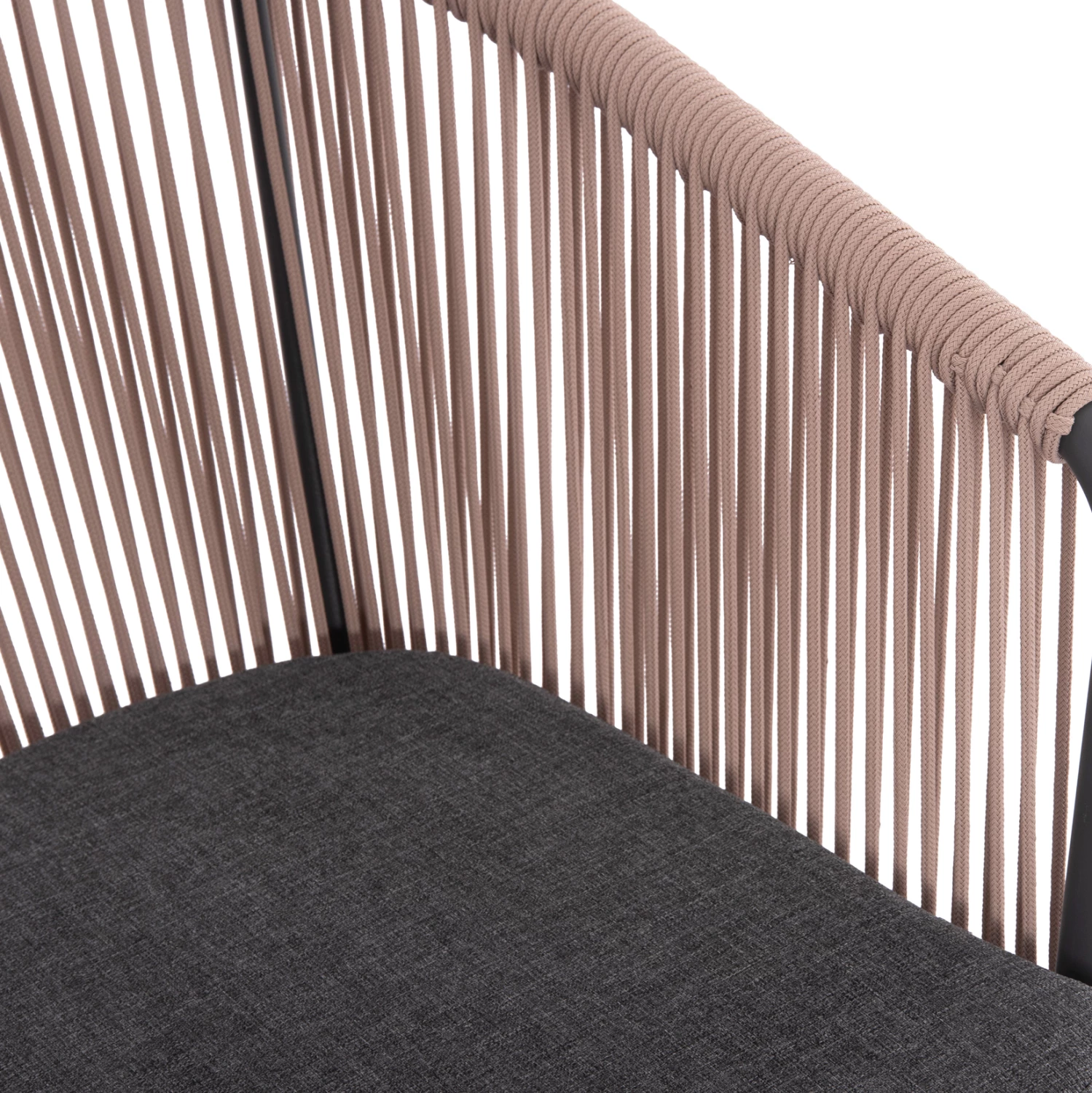 Karrige për ngrënie HARRIET FH5548.12, alumini, kornizë antracit-bezhë, set prej 4 copë, 60x62x80.5 cm