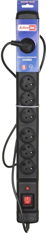 Kabllo zgjatëse Activejet, ACJ Combo 9GN, 5m, e zezë