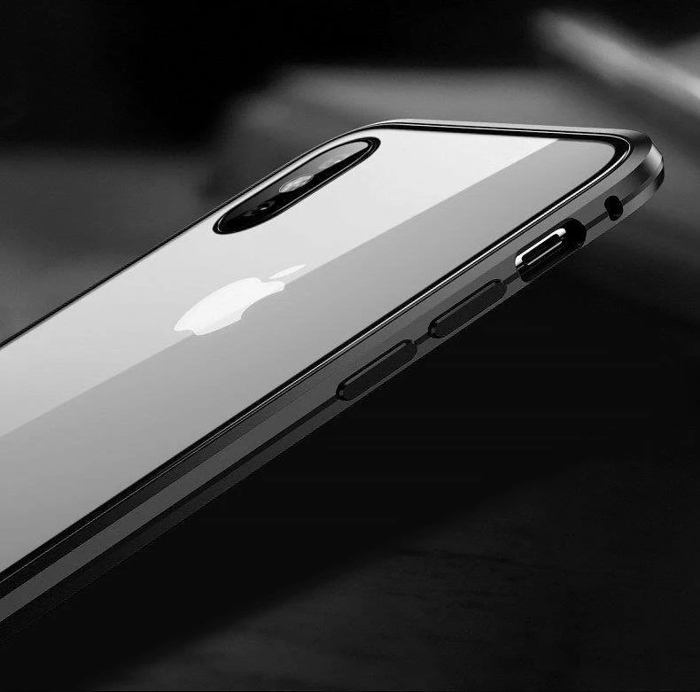 Mbështjellës Wozinsky Full Magnetic Case për Samsung Galaxy A72, xham i integruar, zi-transparent