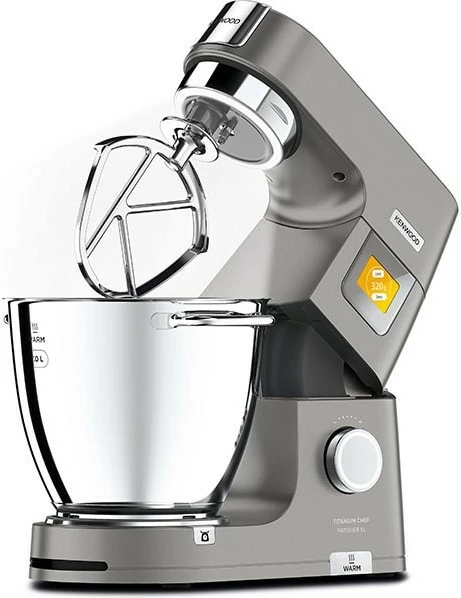 Mikser qëndror Kenwood Titanium Chef Patissier XL, 1400W, 6.7L, argjend