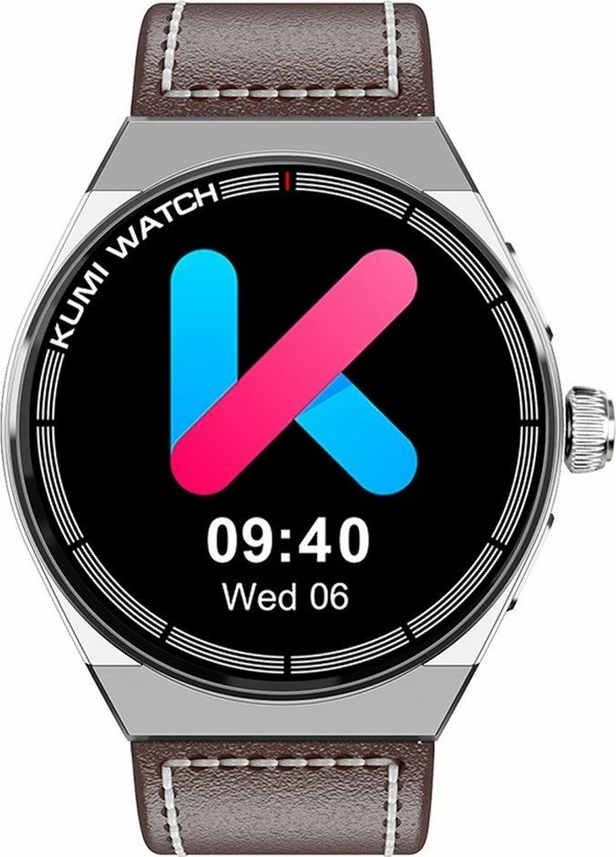 Smartwatch Kumi GT5 Max KU-GT5M/SR 1.39\" 290 mAh NFC, kafe