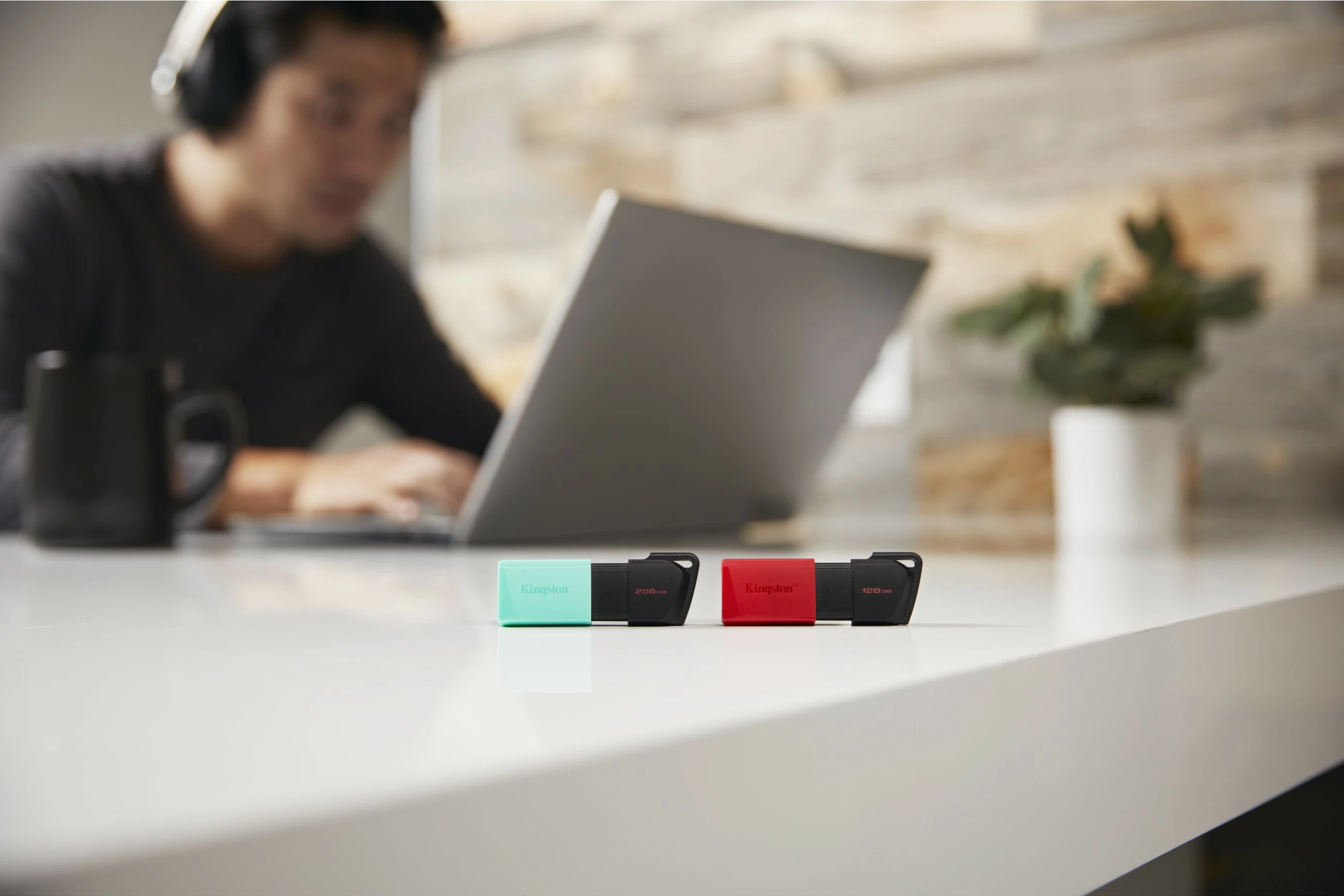 USB Kingston DataTraveler Exodia M 256GB, USB 3.2, zi/turkeze