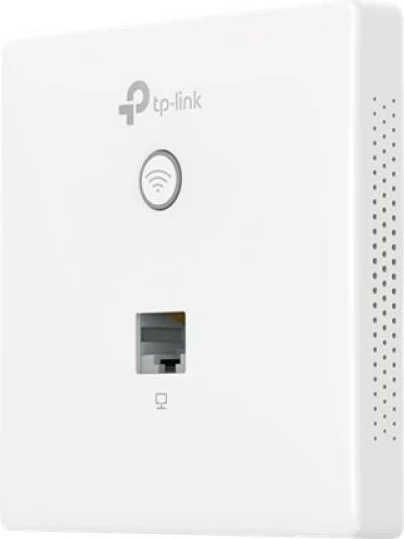 Access Point, TP-Link, EAP115-WALL Auranet, Wireless N 300Mbps, PoE, wall-plate, e bardhë