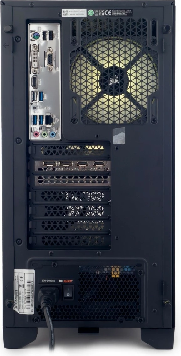 Kasë OPTIMUS E-Sport GA520T-CR2, Ryzen 5 5600X, 16 GB RAM, 1 TB SSD, Radeon RX 7600, e zezë