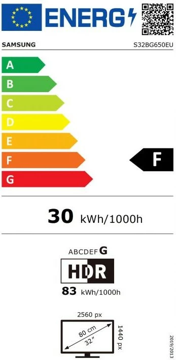 Monitor Samsung G65B, 32", Quad HD, LED, i zi