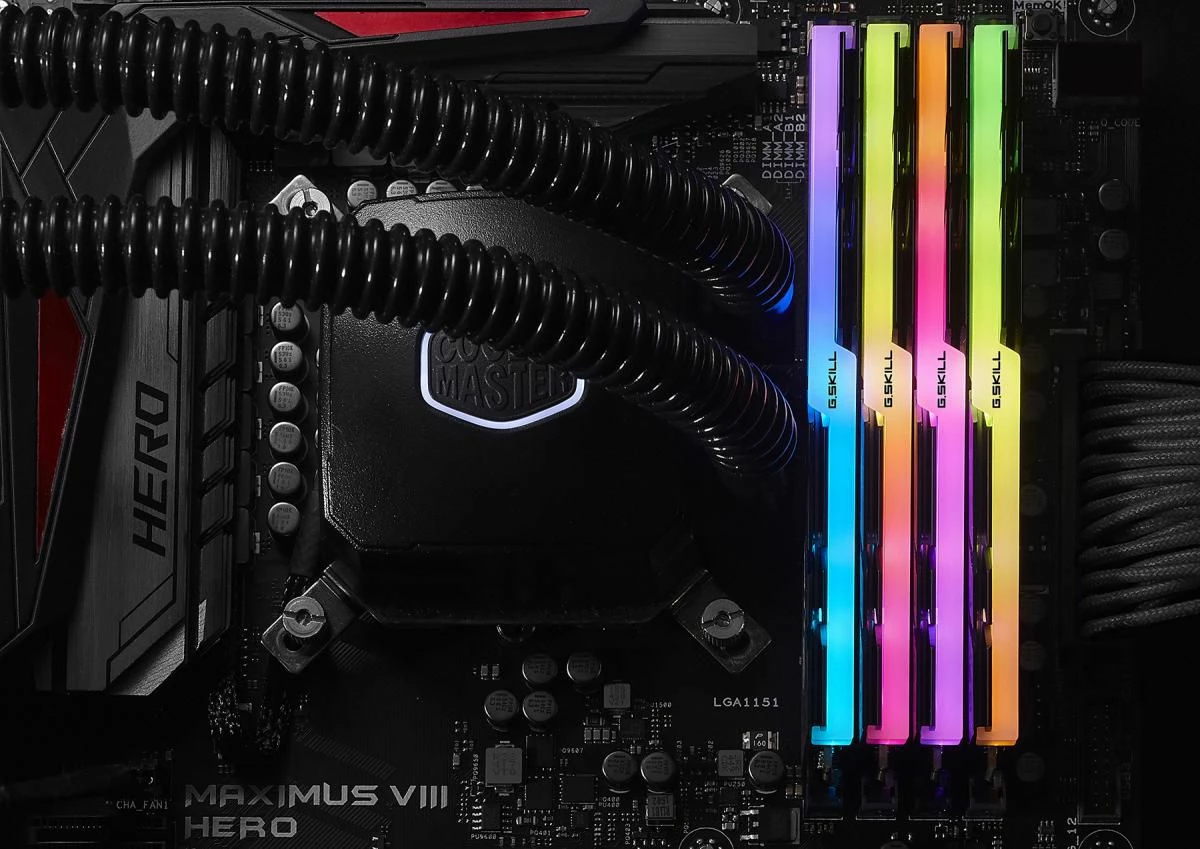 RAM Memorje G.Skill Trident Z RGB F4-3600C18D-16GTZRX, DDR4 16 GB (2x8GB) 3600MHz CL18, e zezë, set 2 copë