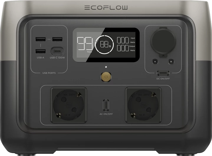 Stacion portativ energjie EcoFlow RIVER 2 Max, 512Wh, 500W, i zi