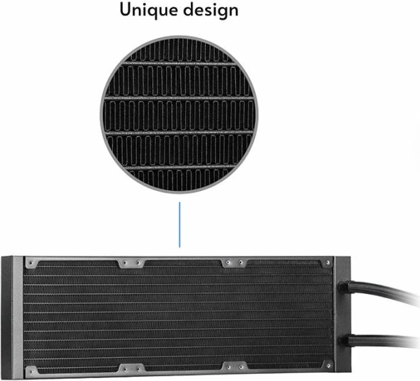 Ftohës AIO për CPU CHIEFTEC Iceberg CLC-360-RGB, radiator 360mm, A-RGB/PWM, 3x120mm fan, për Intel/AMD, e zezë