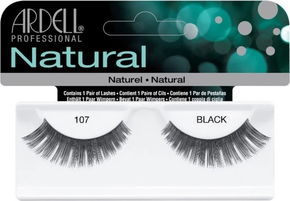 Qerpikë artificial për femra Ardell Natural 107 të zi, 1 copë