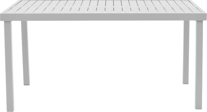 Set tavoline me karrige Kliton-Elation alumini ngjyrë e bardhë 150x80x74cm