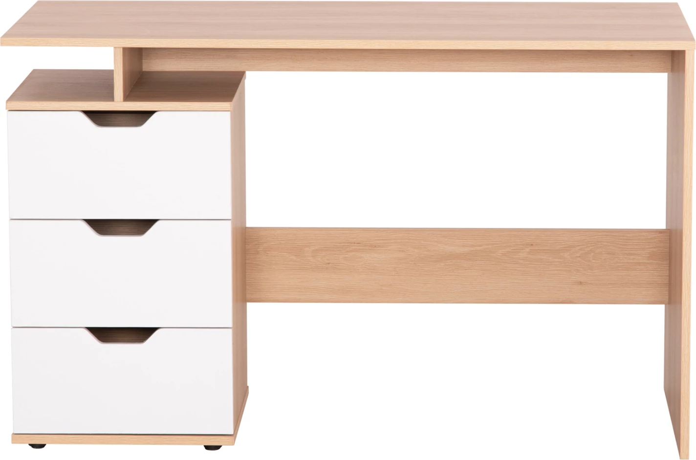 Tavolinë me sirtarë COLT FH18291 melaminë, sonama-bardhë, 120x53x75H cm