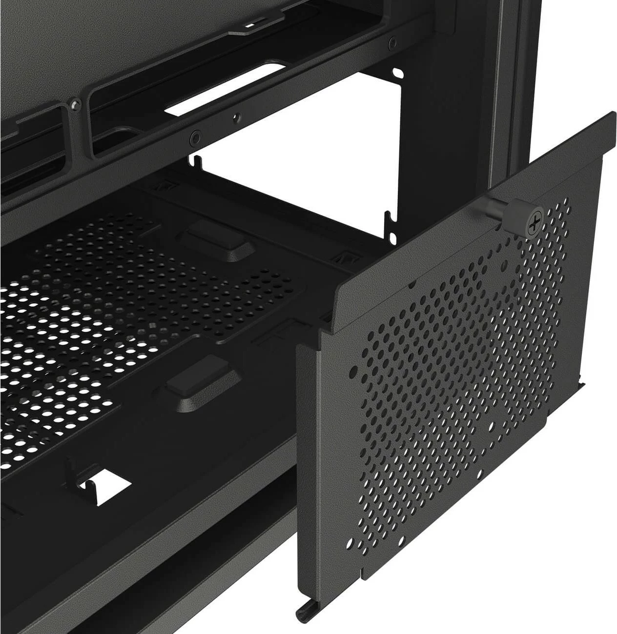 Kasë Cougar FV270 ARGB midi, e zezë