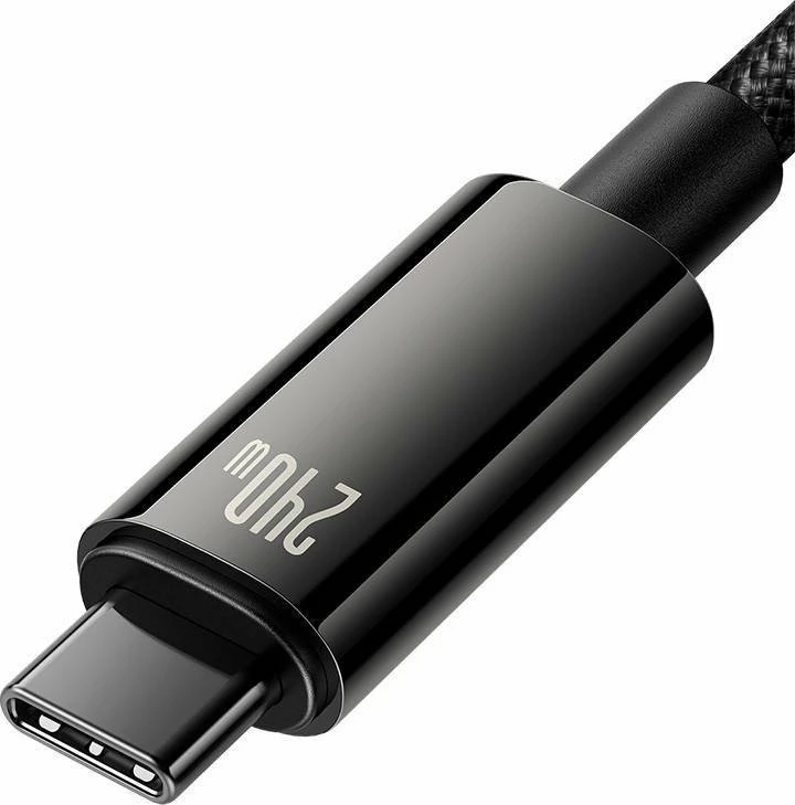 Kabllo USB-C në USB-C Baseus Tungsten Gold CAWJ040201 3m 240W PD3.1 480Mbps e zezë