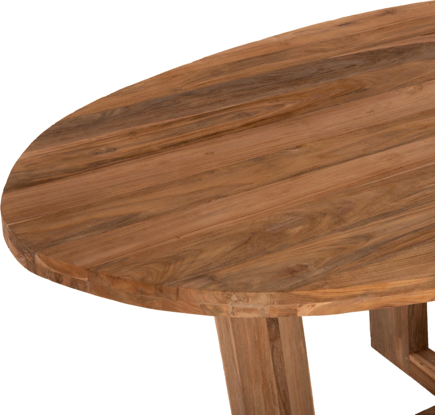 Tavolinë ngrënieje ovale, dru TEAK i ricikluar, FH9558, 209x109x80 cm