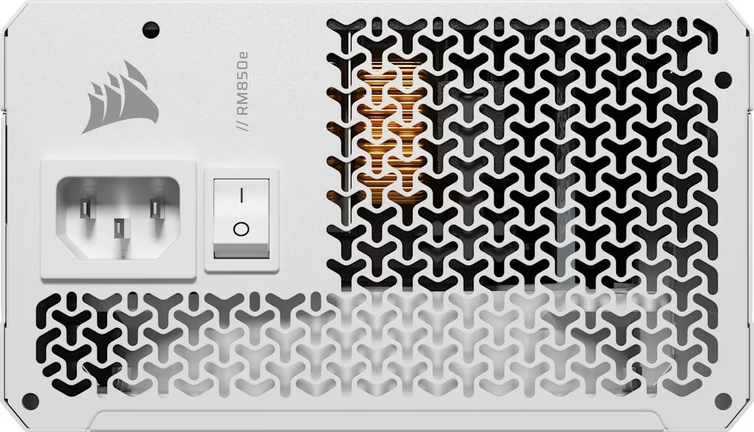 Kasë Corsair RM850e, 850 W, modular, ATX 3.1, e bardhë