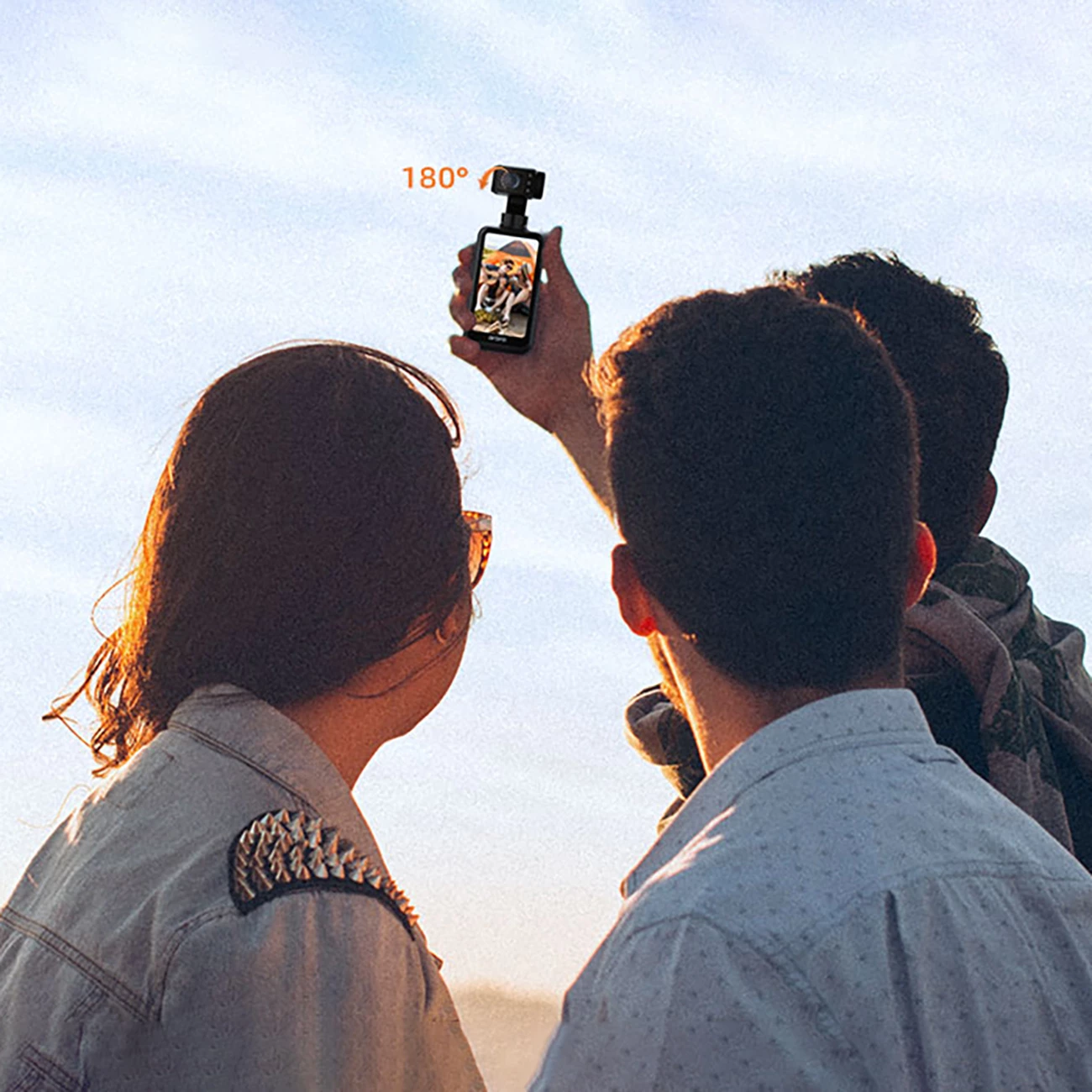 Kamerë xhepi Ordro Pocket M5 me gimbal 3-aksial, 5K, e zezë