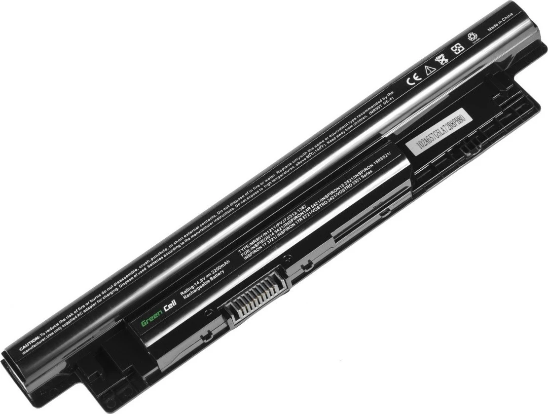 Bateri laptopi Green Cell DE109 për Dell 3521, 14.4V, 2200mAh, e zezë