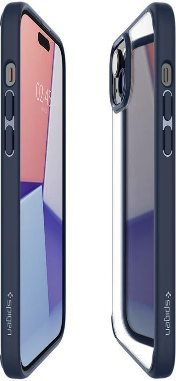 Mbështjellës Spigen Ultra Hybrid për iPhone 15 Plus, Kaltër e errët