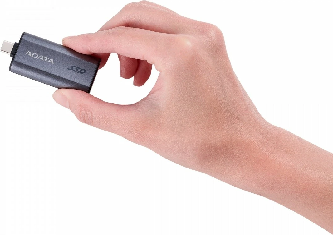 Kasë SSD e jashtme Adata SC750, 500 GB, USB 3.2 Type-C, Titanium