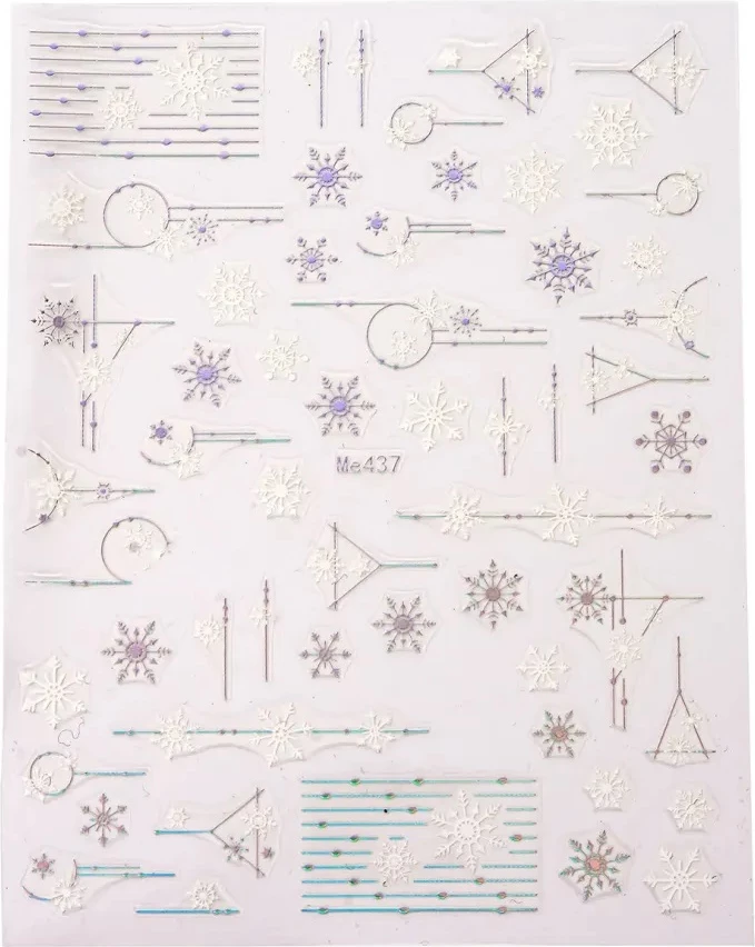 Sticker për thonj Peggy Sage Holo Christmas Holographic Winter për femra