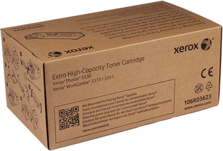 Toner Xerox 106R03623 për Phaser 3330/WorkCentre 3335/3345 kapacitet ekstra i lartë 15k, i zi