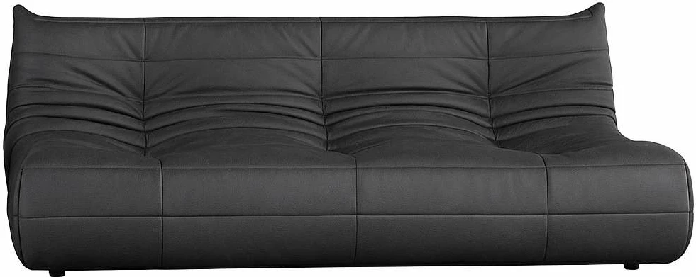 Divan treshe Atelier del Sofa, ngjyrë gri e errët, Bocek