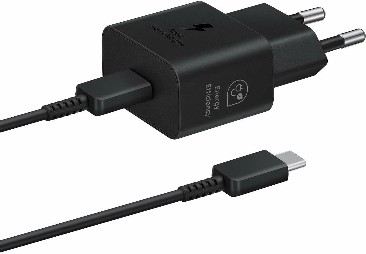 Karikues muri Samsung EP-T2510XBEGEU 25W SFC GaN me kabllo USB-C, zi