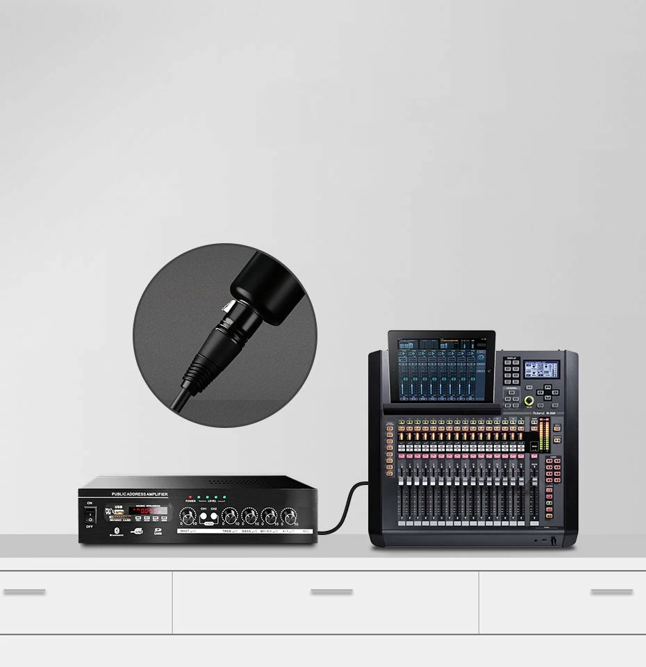 Kabllo audio Ugreen AV130 66717, XLR (femër) në XLR (mashkull), 2m, e zezë