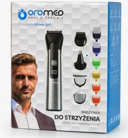 Makinë rroje multifunksionale Oromed ORO-TRIMMER ALL IN ONE, 1200 mAh, e zezë/argjendtë